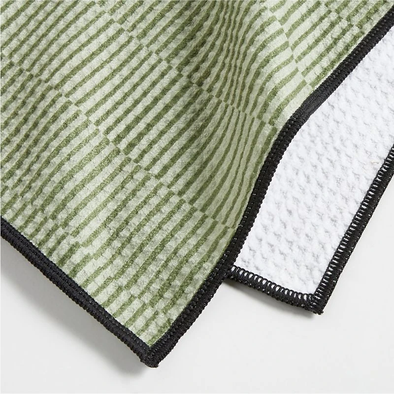 Modern Stripe Recycled Dish Towels, Set of 2