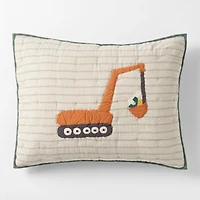 Modern Trucks Organic Cotton Kids Pillow Sham