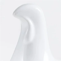 Modern White Ceramic Thanksgiving Turkey Sculpture