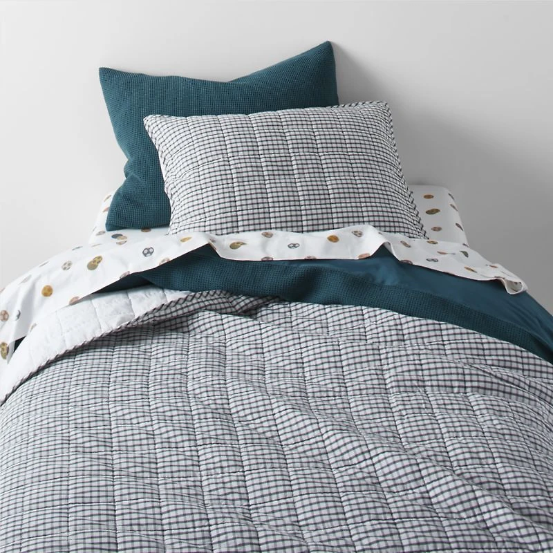 Stay Cool Modern Soccer Organic Cotton Kids Queen Sheet Set