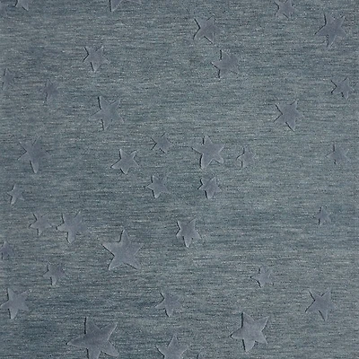 Modern Star Wool Slate Blue Kids 12"x18" Rug Swatch