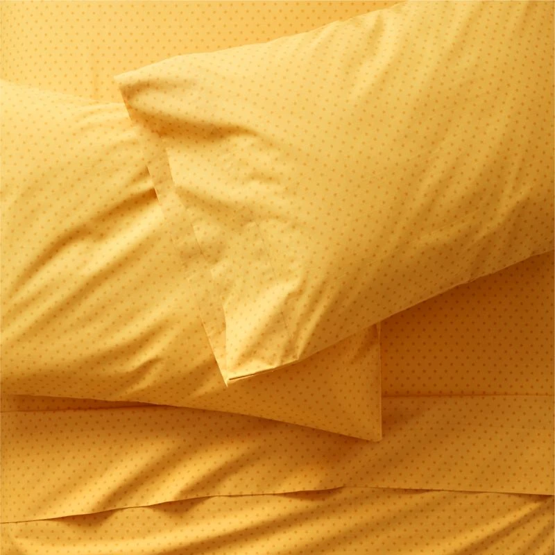 Modern Star Kids Organic Brushed Cotton Yellow Queen Sheet Set