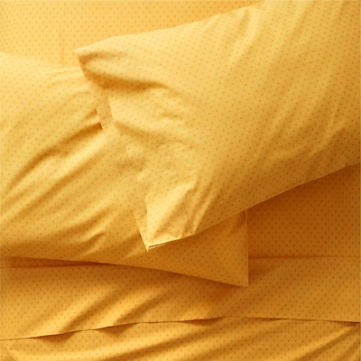 Modern Star Kids Organic Brushed Cotton Yellow Queen Sheet Set
