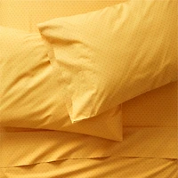 Modern Star Kids Organic Brushed Cotton Yellow Queen Sheet Set