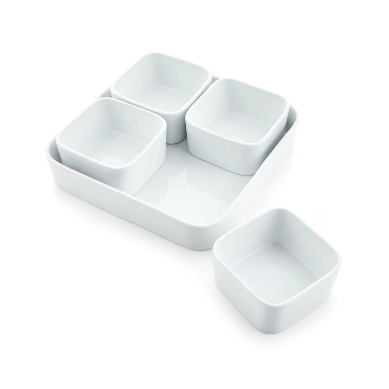 Modular 5-Piece Square Serving Set