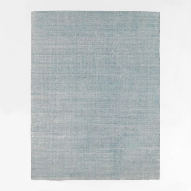 Monaco Performance Handwoven Light Blue Area Rug 8'x10'