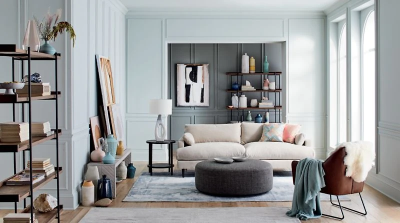 Beckett Grey Wash 4-High Shelf