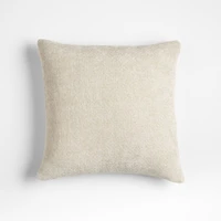 Monarch Chenille 18"x18" Ivory Throw Pillow Cover