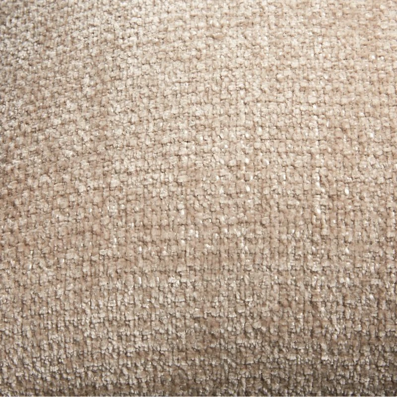 Monarch Chenille 18x18 Natural Taupe Throw Pillow Cover