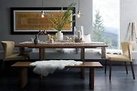 Monarch Natural 65" Solid Walnut Bench