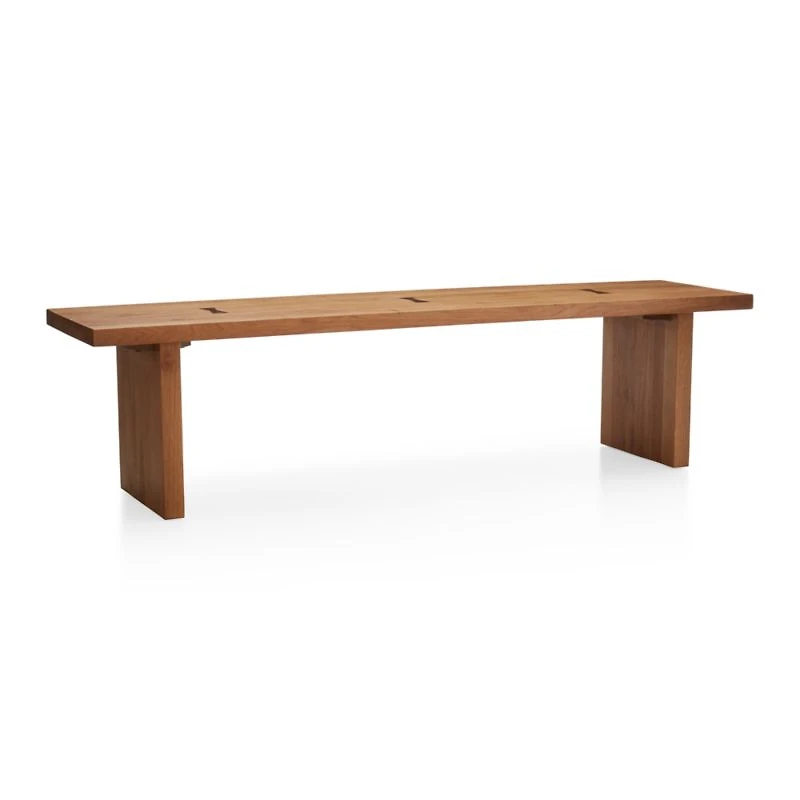 Monarch Natural 65" Solid Walnut Bench