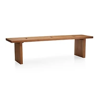 Monarch Natural 65" Solid Walnut Bench
