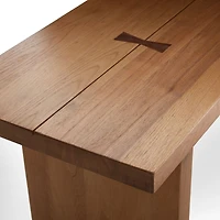 Monarch Natural 65" Solid Walnut Bench