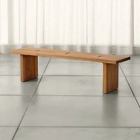 Monarch Natural 65" Solid Walnut Bench