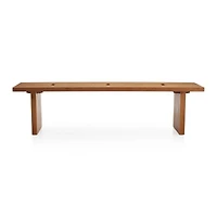 Monarch Natural 65" Solid Walnut Bench