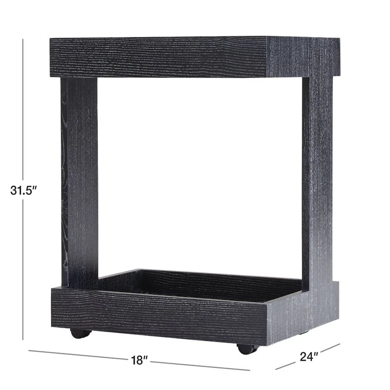 Mondrian Black Bar Cart