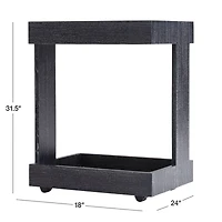 Mondrian Black Bar Cart