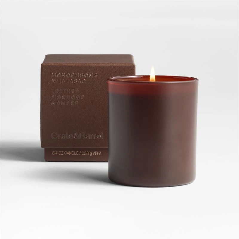Monochrome No. 16 Tabac -Wick Scented Candle - Leather