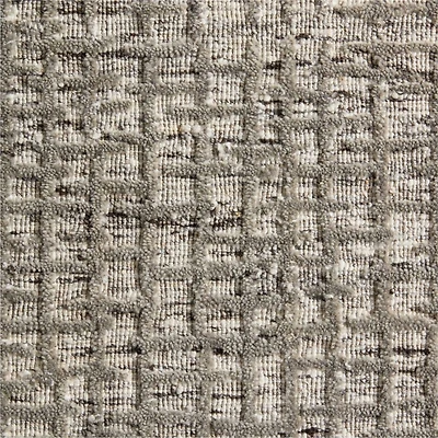 Montauban Wool Blend Handwoven Grey Rug 12"x18" Swatch