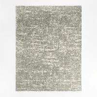 Montauban Wool Blend Handwoven Grey Area Rug 6'x9'
