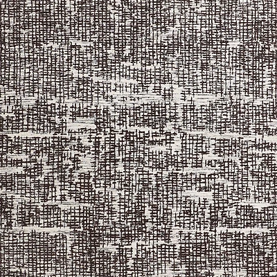Montauban Wool Blend Handwoven Black and Espresso Brown Area Rug 6'x9'