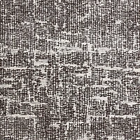 Montauban Wool Blend Handwoven Black and Espresso Brown Area Rug 6'x9'