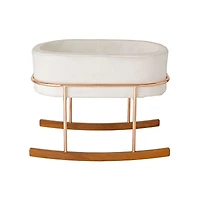 Monte Rockwell White Wood Baby Bassinet