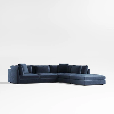 Monterey Modular 3-Piece L-Shaped Sectional Sofa with Ottoman