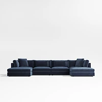 Monterey Modular 4-Piece U-Shaped Sectional Sofa with Double Ottoman