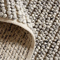 Montreal Wool Hand-Tufted Carbon Grey Area Rug 6'x9'