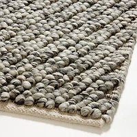 Montreal Wool Hand-Tufted Carbon Grey Area Rug 6'x9'