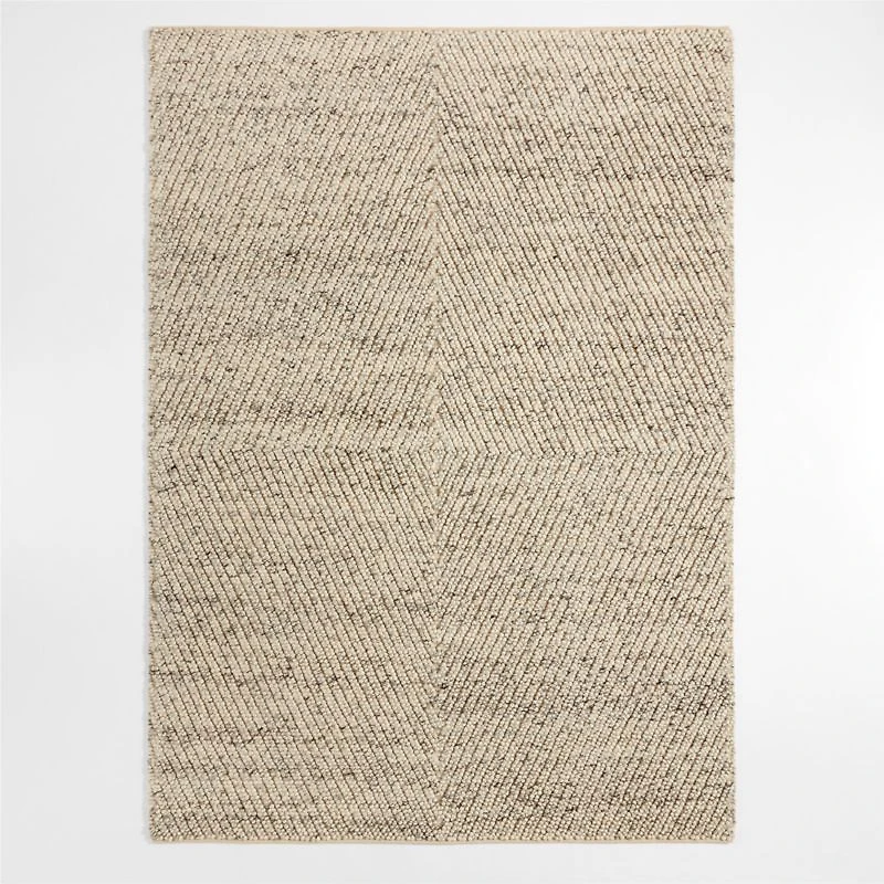 Montreal Wool Hand-Tufted Cream White Area Rug 6'x9'