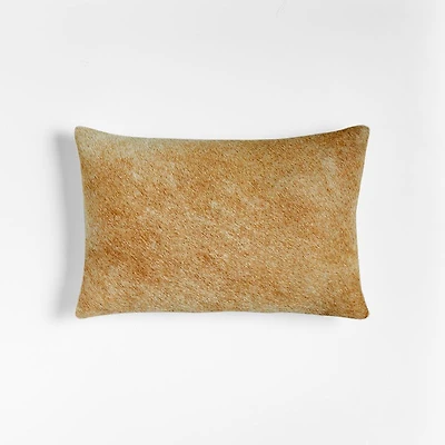 Morado 18"x12" Tan Cowhide Throw Pillow Cover