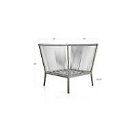 Morocco Light Grey Sectional Corner