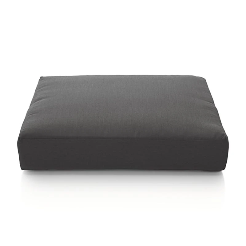 Morocco Charcoal Sunbrella ® Ottoman Cushion