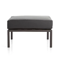 Morocco Charcoal Sunbrella ® Ottoman Cushion