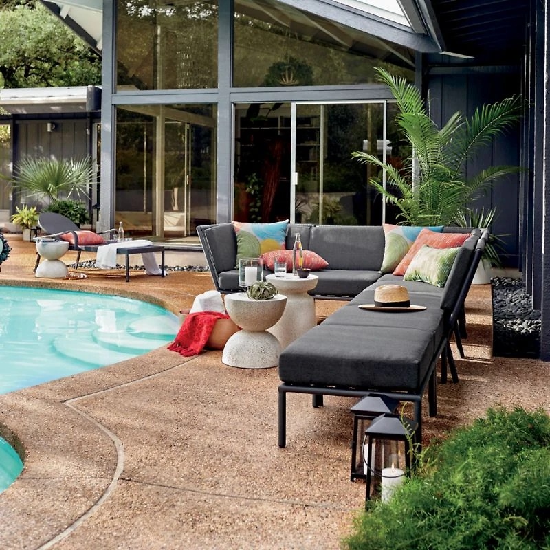 Crest Outdoor Garden Stool Side Table