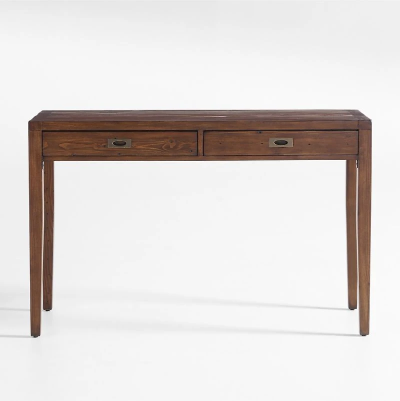 Morris 48" Chocolate Brown Writing Desk