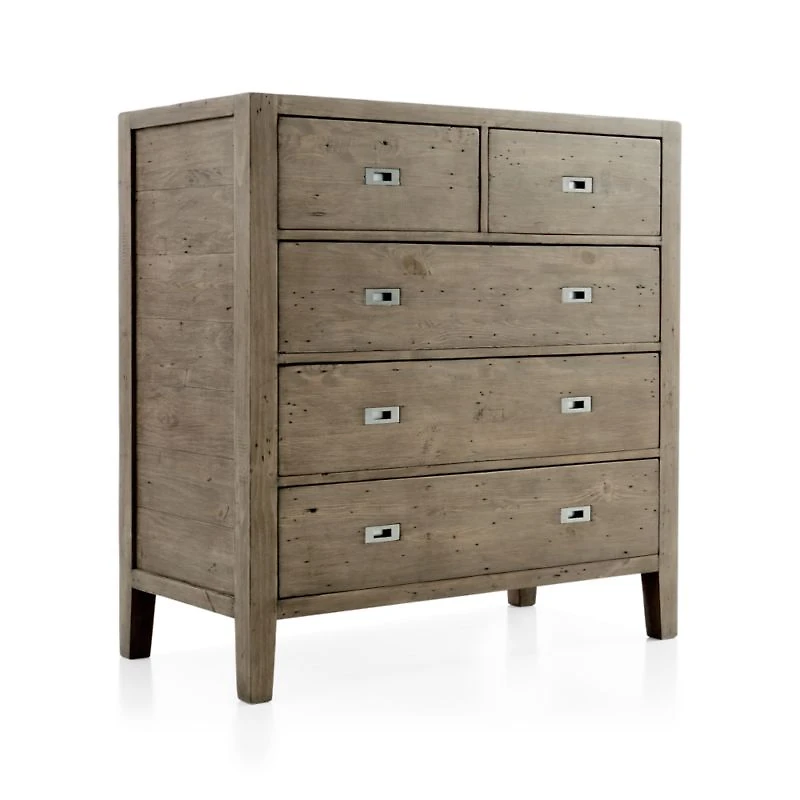 Morris Ash Grey 5-Drawer Chest