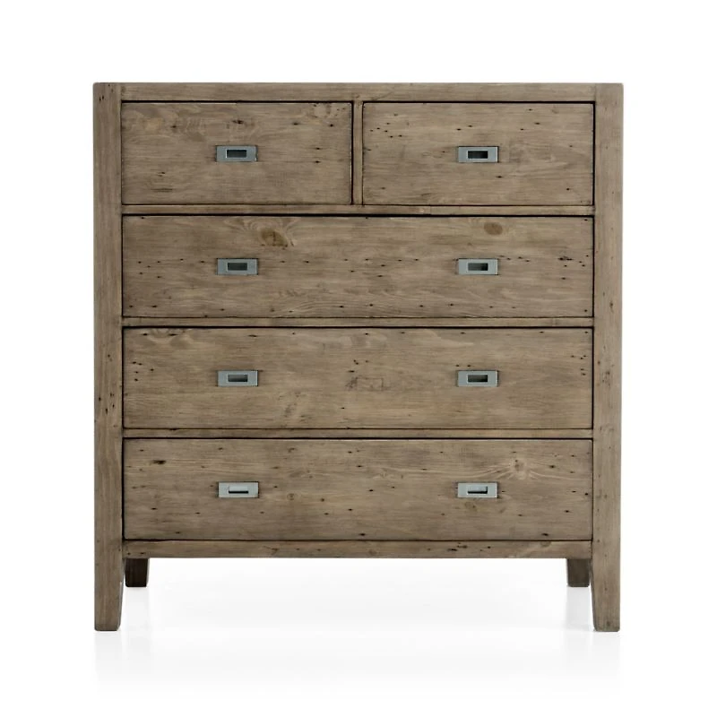 Morris Ash Grey 5-Drawer Chest