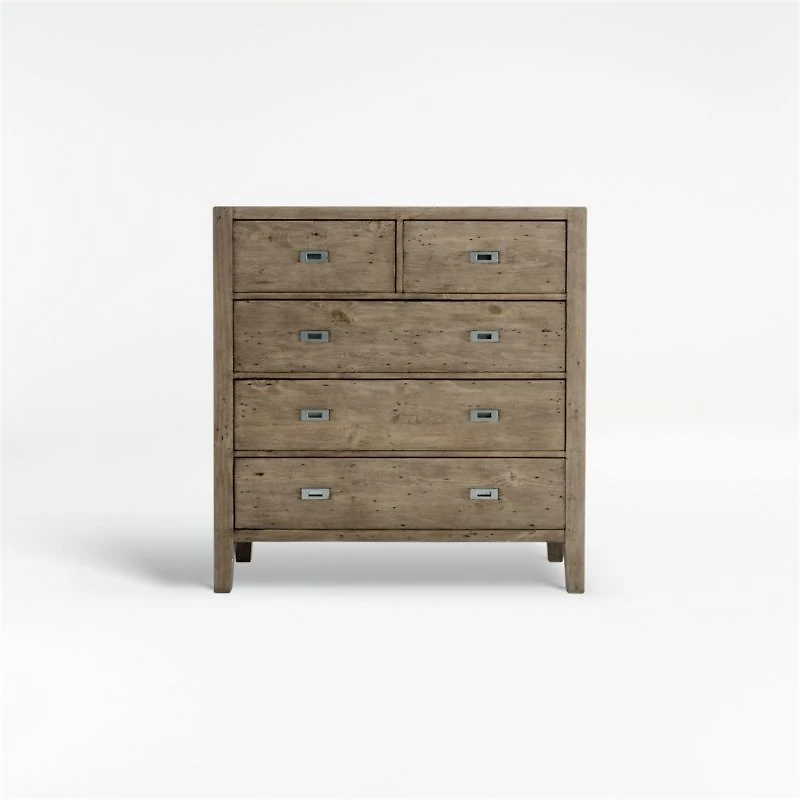 Morris Ash Grey 5-Drawer Chest