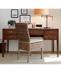 Morris 60" Chocolate Brown Desk