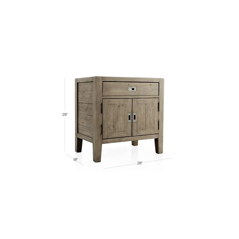 Morris Ash Grey Nightstand