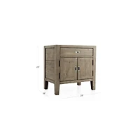 Morris Ash Grey Nightstand