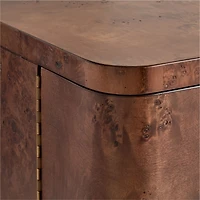 Mota 38" Dark Burl Wood Bar Cabinet