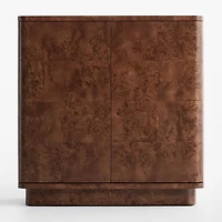 Mota 38" Dark Burl Wood Bar Cabinet