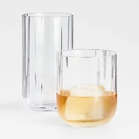 Moxie Optic Double Old-Fashioned Glass