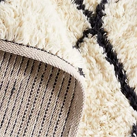 Moroccan Arlequin Diamond Wool Charcoal Kids Area Rug 5'x8'