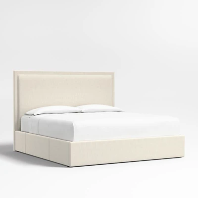 Meraux 56" Upholstered King Headboard with Storage Bed Base