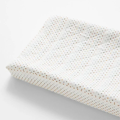 Stay Cool Multicolor Star Organic Cotton Baby Changing Pad Cover